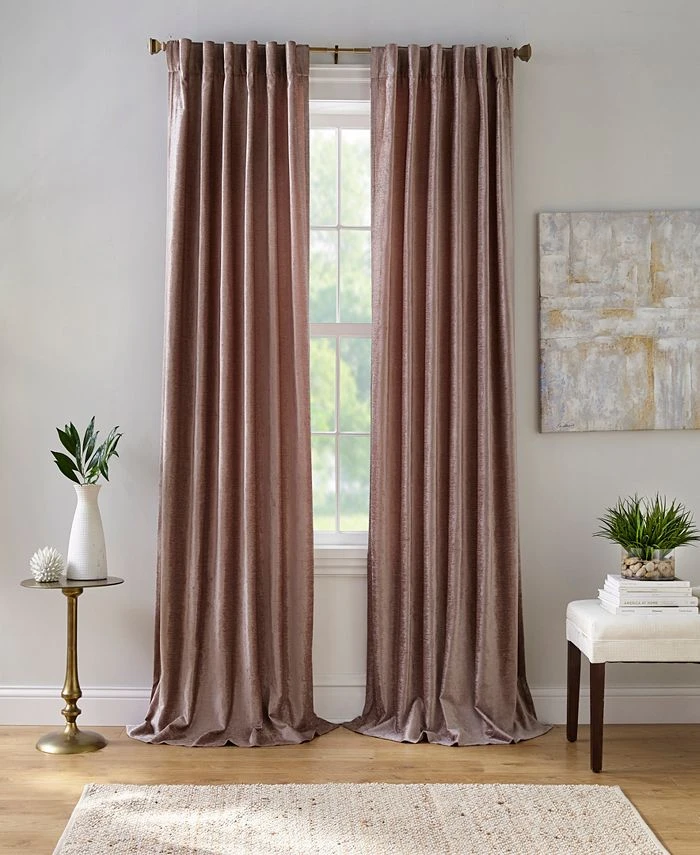 Elrene Carnaby 50 X 84 Distressed Velvet Curtain Panel 3 Elrene Carnaby 50 X 84 Distressed Velvet Curtain Panel