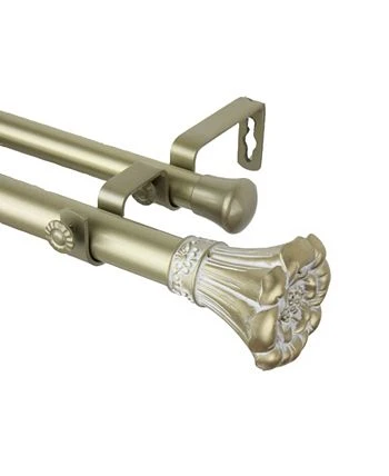 Rod Desyne Blossom Double Curtain Rod 1 OD 48-84 Inch 5 Rod Desyne Blossom Double Curtain Rod 1 OD 48-84 Inch - Image 3