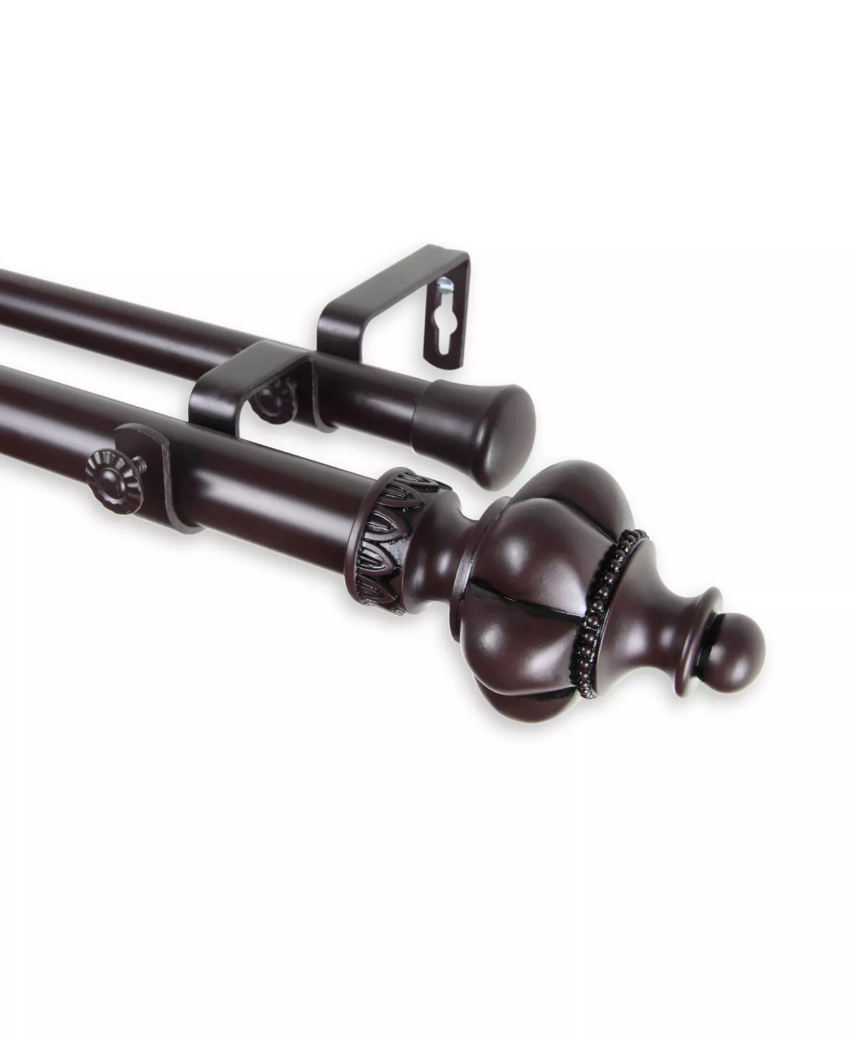 Rod Desyne Terra Double Curtain Rod 1 OD 66-120 Inch 4 Rod Desyne Terra Double Curtain Rod 1 OD 66-120 Inch - Image 2