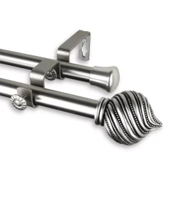 Rod Desyne Bisque Double Curtain Rod 0.8125 Diameter 48 - 84 -Chic Home Store 16550209 fpx