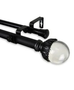Rod Desyne Pixie Double Curtain Rod 1 OD 120-170 Inch -Chic Home Store 16550344 fpx