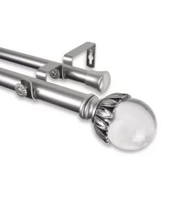Rod Desyne Pixie Double Curtain Rod 1 OD 120-170 Inch -Chic Home Store 16550352 fpx