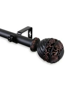Rod Desyne Lanette Curtain Rod 1 OD 120-170 Inch -Chic Home Store 16550376 fpx