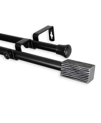 Rod Desyne Alder Double Curtain Rod 13/16 Inch Dia 48-84 Inch 4 Rod Desyne Alder Double Curtain Rod 13/16 Inch Dia 48-84 Inch - Image 2