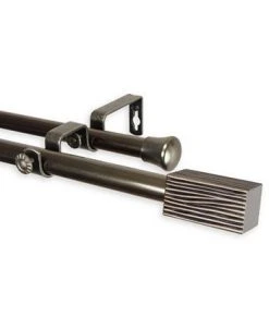Rod Desyne Alder Double Curtain Rod 13/16 Inch Dia 48-84 Inch 18 Rod Desyne Alder Double Curtain Rod 13/16 Inch Dia 48-84 Inch -Chic Home Store 16550458 fpx