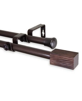 Rod Desyne Alder Double Curtain Rod 13/16 Inch Dia 66-120 Inch 4 Rod Desyne Alder Double Curtain Rod 13/16 Inch Dia 66-120 Inch - Image 2