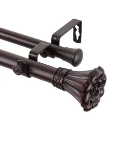 Rod Desyne Blossom Double Curtain Rod 1 OD 160-240 Inch -Chic Home Store 16550523 fpx