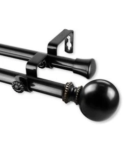 Rod Desyne Jordana Double Curtain Rod 13/16 Inch Dia 28-48 Inch -Chic Home Store 16550635 fpx