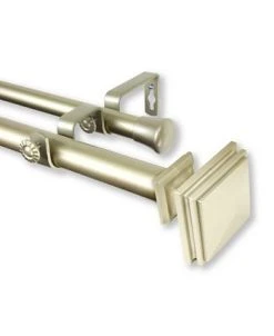 Rod Desyne Bedpost Double Curtain Rod 1 OD 28-48 Inch -Chic Home Store 16550685 fpx