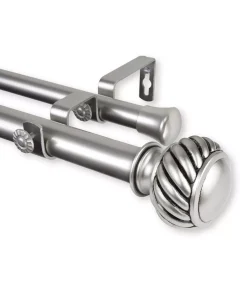 Rod Desyne Baldir Double Curtain Rod 1 OD 66-120 Inch -Chic Home Store 16551004 fpx