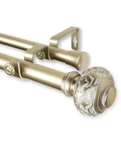 Rod Desyne Maple Double Curtain Rod 1 OD 120-170 Inch -Chic Home Store 16551085 fpx