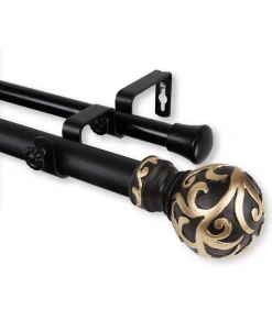 Rod Desyne Cypress Double Curtain Rod 1 OD 48-84 Inch -Chic Home Store 16551099 fpx