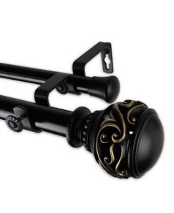 Rod Desyne Isabella Double Curtain Rod 1 OD 28-48 Inch -Chic Home Store 16551276 fpx