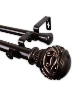 Rod Desyne Isabella Double Curtain Rod 1 OD 28-48 Inch -Chic Home Store 16551286 fpx
