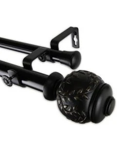 Rod Desyne Colette Double Curtain Rod 1 OD 120-170 Inch 19 Rod Desyne Colette Double Curtain Rod 1 OD 120-170 Inch -Chic Home Store 16551324 fpx