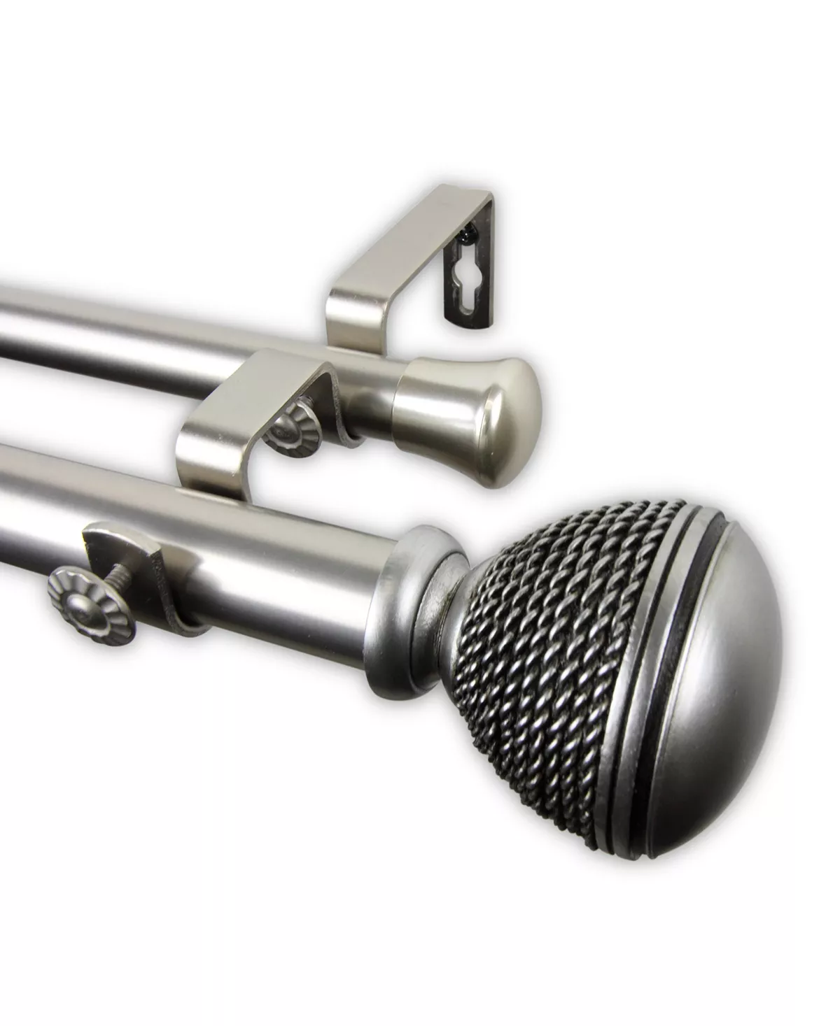 Rod Desyne Braided Double Curtain Rod 1 OD 66-120 Inch 8 Rod Desyne Braided Double Curtain Rod 1 OD 66-120 Inch - Image 6