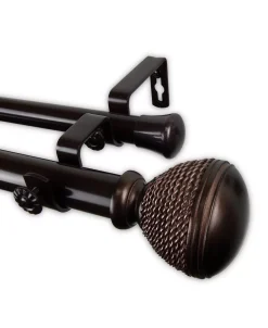 Rod Desyne Braided Double Curtain Rod 1 OD 160-240 Inch 16 Rod Desyne Braided Double Curtain Rod 1 OD 160-240 Inch -Chic Home Store 16551379 fpx