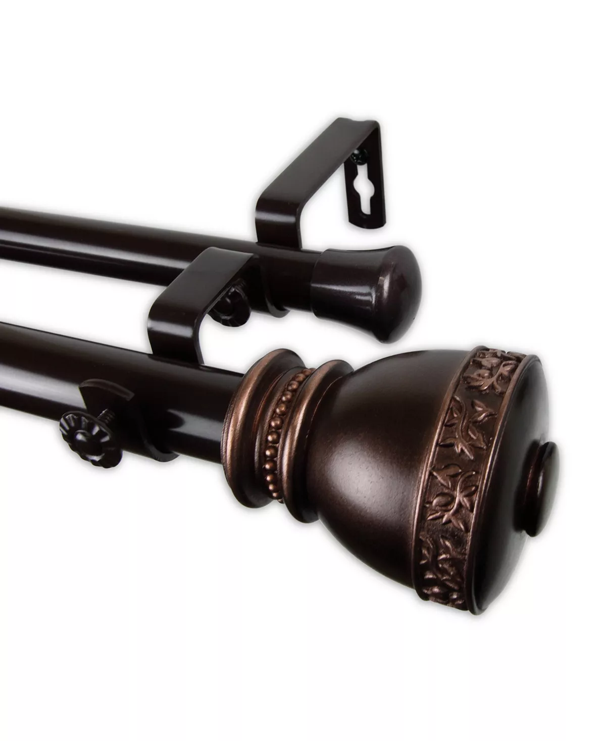 Rod Desyne Laney Double Curtain Rod 1 OD 66-120 Inch 5 Rod Desyne Laney Double Curtain Rod 1 OD 66-120 Inch - Image 3