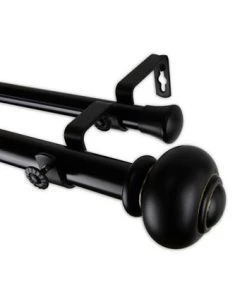 Rod Desyne Tunda Double Curtain Rod 1 OD 66-120 Inch -Chic Home Store 16551397 fpx