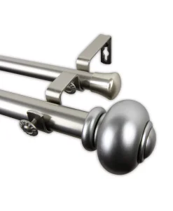 Rod Desyne Tunda Double Curtain Rod 1 OD 160-240 Inch -Chic Home Store 16551404 fpx