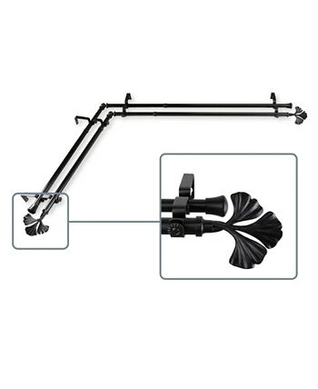 Rod Desyne Fortune Double Corner Curtain Rod 13/16 Inch Dia 48-84 Inch 10 Rod Desyne Fortune Double Corner Curtain Rod 13/16 Inch Dia 48-84 Inch - Image 8