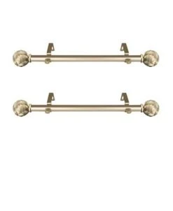 Rod Desyne Twine 1 Side Curtain Rod 12-20 (Set Of 2) -Chic Home Store 16551806 fpx