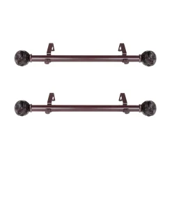Rod Desyne Twine 1 Side Curtain Rod 12-20 (Set Of 2) -Chic Home Store 16551811 fpx