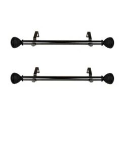 Rod Desyne Braided 1 Side Curtain Rod 12-20 (Set Of 2) -Chic Home Store 16551866 fpx