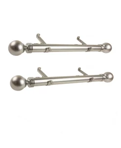 Rod Desyne Sphere 1.5 Side Curtain Rod 12-20 (Set Of 2) -Chic Home Store 16551989 fpx