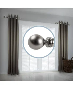 Rod Desyne Sphere 1.5 Side Curtain Rod 12-20 (Set Of 2) -Chic Home Store 16551991 fpx