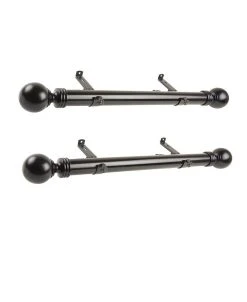 Rod Desyne Sphere 1.5 Side Curtain Rod 12-20 (Set Of 2)