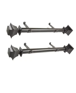 Rod Desyne Bach 1.5 Side Curtain Rod 12-20 (Set Of 2) 10 Rod Desyne Bach 1.5 Side Curtain Rod 12-20 (Set Of 2) -Chic Home Store 16552026 fpx