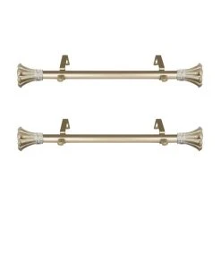 Rod Desyne Blossom 1 Side Curtain Rod 12-20 (Set Of 2) -Chic Home Store 16552061 fpx