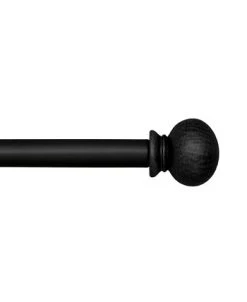 Elrene Farmhouse Adjustable 28-48 Curtain Rod With Ball Finials -Chic Home Store 16646702 fpx