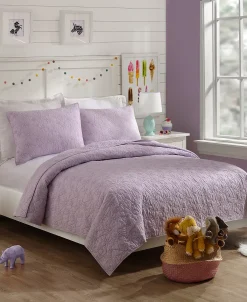 Jessica Simpson Flower Heart Twin 2-Piece Quilt Set -Chic Home Store 16651484 fpx