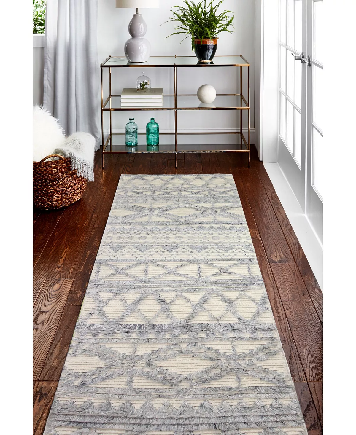 BB Rugs CLOSEOUT! Natural Wool M133 Ivory 2'6 X 8' Runner Rug 6 BB Rugs CLOSEOUT! Natural Wool M133 Ivory 2'6 X 8' Runner Rug - Image 4