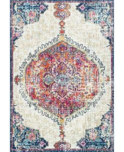 NuLOOM Bodrum Vintage-Inspired Medallion Maranda 4' X 6' Area Rug