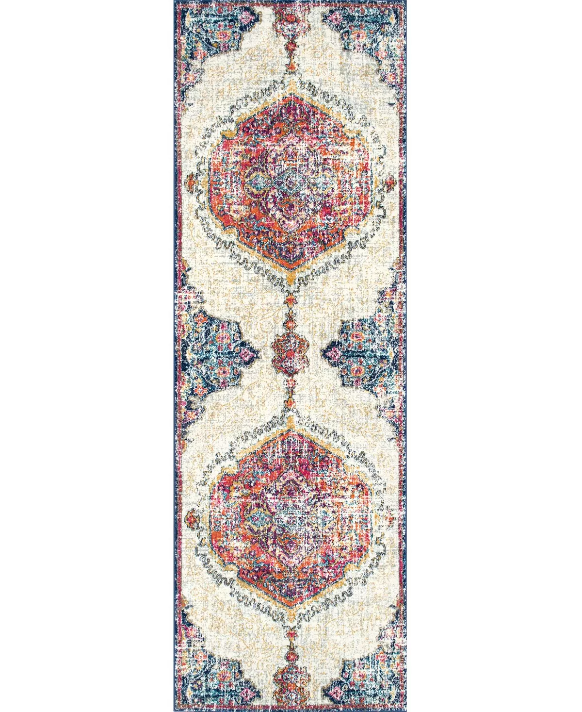NuLOOM Bodrum Vintage-Inspired Medallion Maranda 6'7 X 9' Area Rug 7 NuLOOM Bodrum Vintage-Inspired Medallion Maranda 6'7 X 9' Area Rug - Image 5