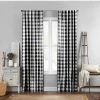 Elrene Farmhouse Buffalo Check 52 X 84 Curtain Panel -Chic Home Store 17084235 fpx