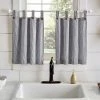 Elrene Tucker Ticking Stripe 30 X 36 Tier Curtain Set -Chic Home Store 17084255 fpx