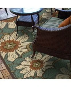 JHB Design Negril NEG05 Blue 6'7 X 9'6 Area Rug -Chic Home Store 17194801 fpx