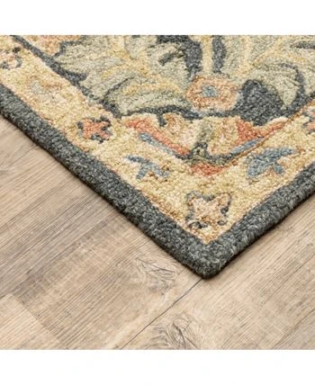 JHB Design Garden GAR01 Blue 5' X 8' Area Rug 5 JHB Design Garden GAR01 Blue 5' X 8' Area Rug - Image 3