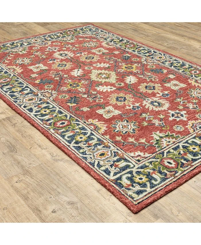 JHB Design Garden GAR04 Red 2'6 X 8' Runner Rug 6 JHB Design Garden GAR04 Red 2'6 X 8' Runner Rug - Image 4