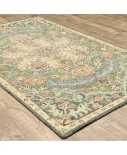 JHB Design Garden GAR01 Blue 5' X 8' Area Rug 11 JHB Design Garden GAR01 Blue 5' X 8' Area Rug -Chic Home Store 17198941 fpx