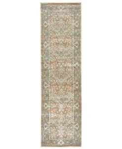 KM Home Silvano Sil-03 Beige 2'2 X 7'7 Runner Rug