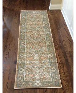 KM Home Silvano Sil-03 Beige 2'2 X 7'7 Runner Rug -Chic Home Store 17274007 fpx