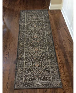 KM Home Silvano Sil-03 Brown 2'2 X 7'7 Runner Rug -Chic Home Store 17274017 fpx