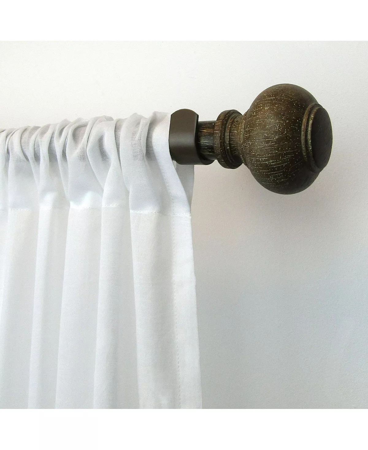 Elrene Rhinebeck Rustic Faux Wood 24-48 Adjustable Curtain Rod 8 Elrene Rhinebeck Rustic Faux Wood 24-48 Adjustable Curtain Rod - Image 6