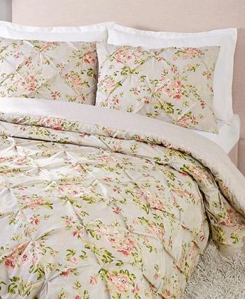 Jessica Simpson Mils Floral Pinch Pleat King 3-Piece Comforter Set 4 Jessica Simpson Mils Floral Pinch Pleat King 3-Piece Comforter Set - Image 2