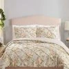 Jessica Simpson Mils Floral Pinch Pleat King 3-Piece Comforter Set -Chic Home Store 17362033 fpx